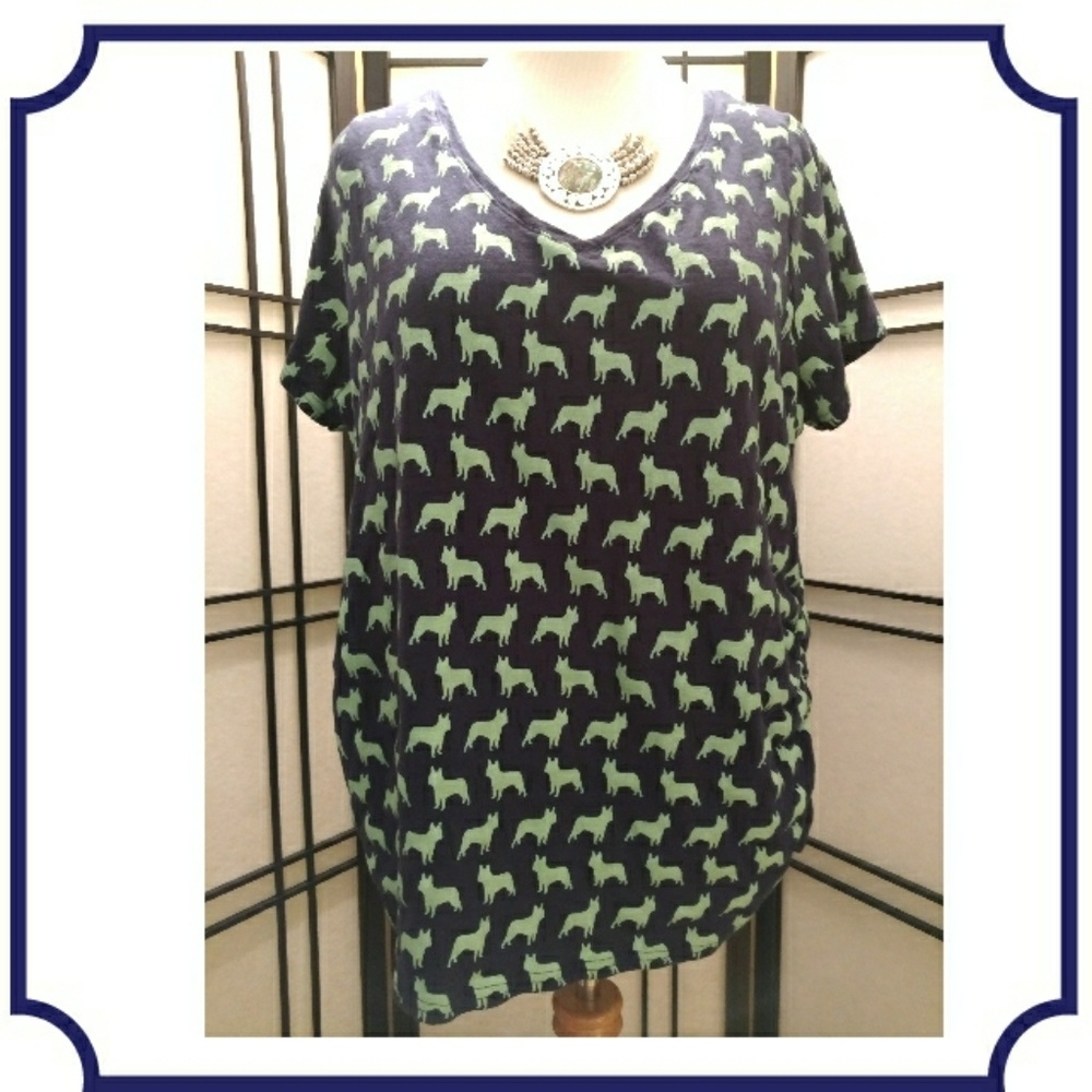 Lane Bryant French Bulldog T-shirt
